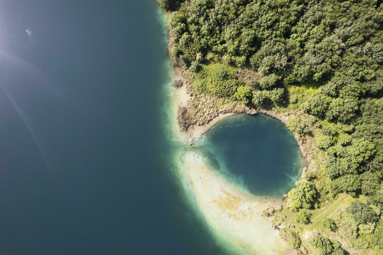 especial aéreo ver de el accesa lago grosseto foto