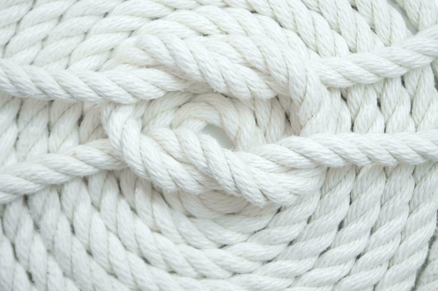 white rope on a white background photo