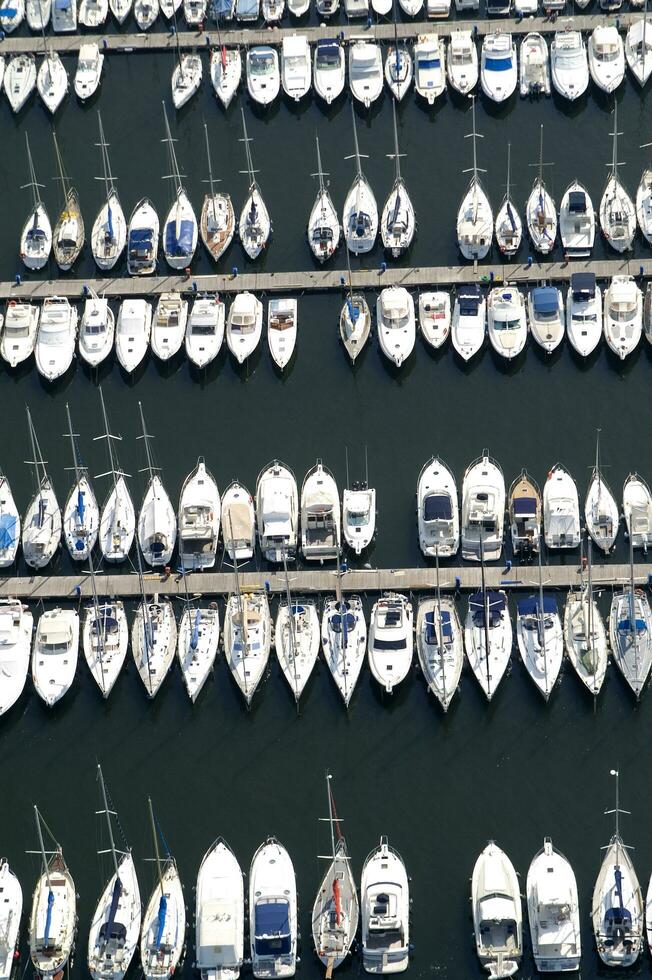 a large number of boats in a marina photo
