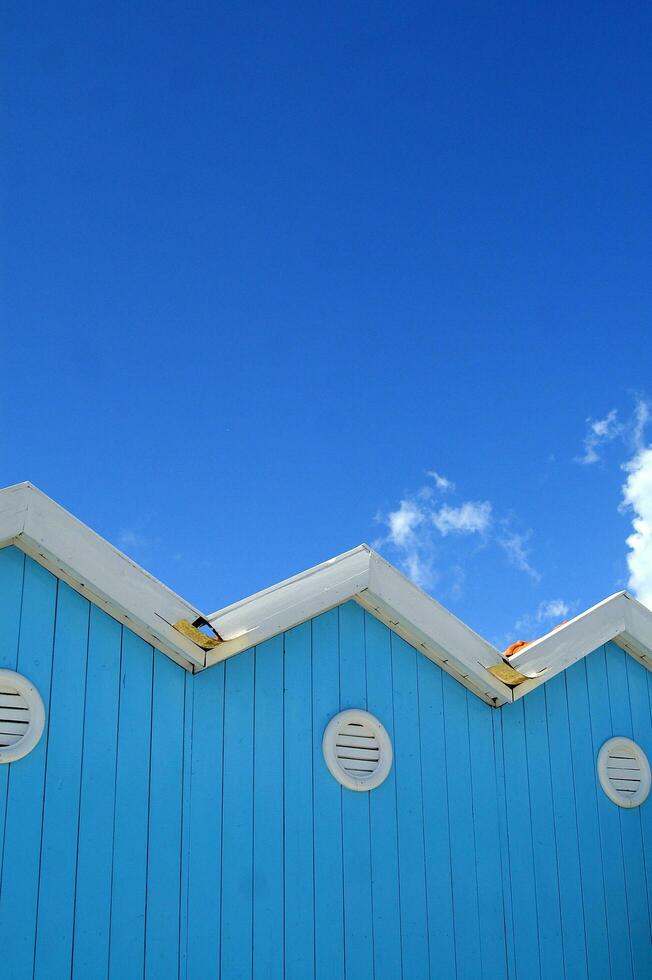 the characteristic beach cabins of forte dei marmi photo