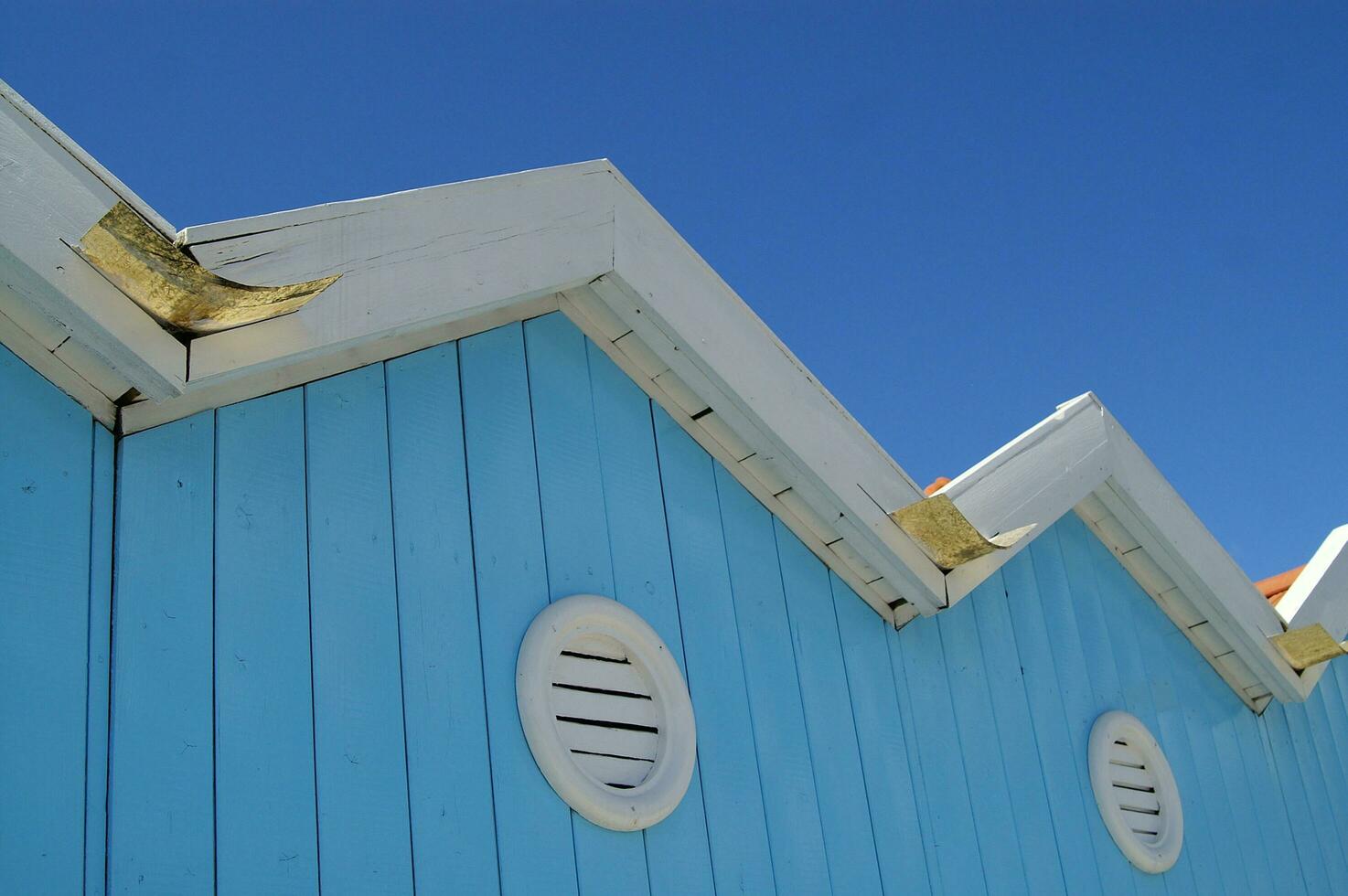 the characteristic beach cabins of forte dei marmi photo