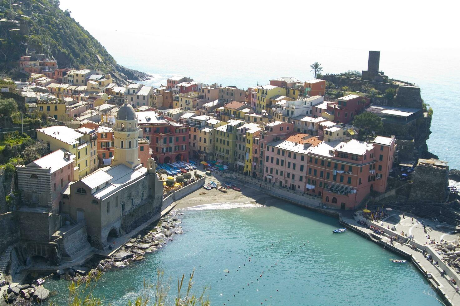 the small village of Vernazza Liguria Italy photo