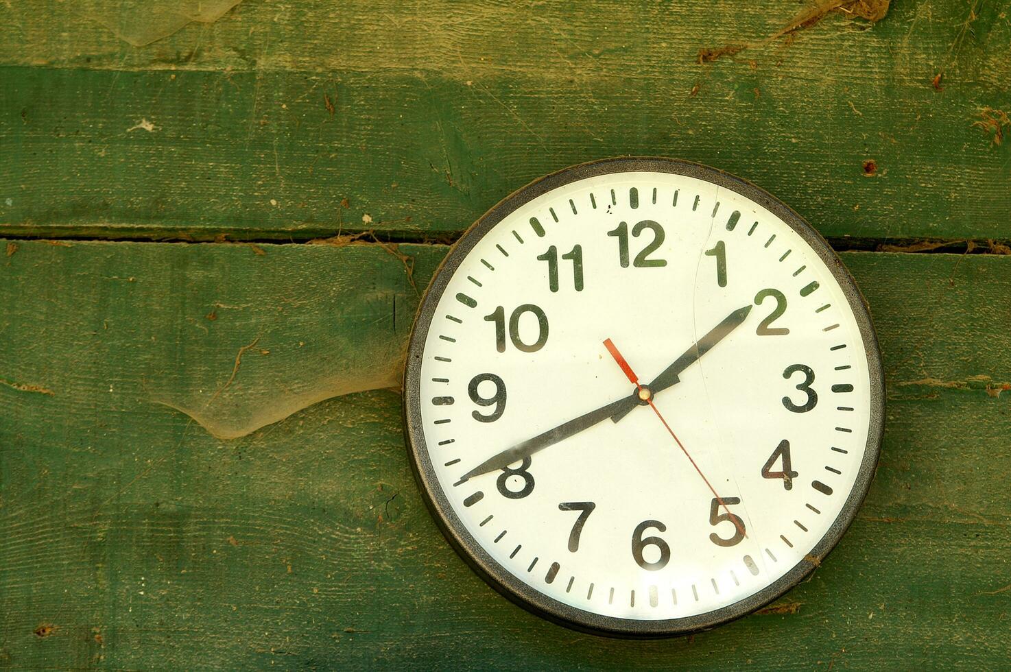 a clock on a wall photo