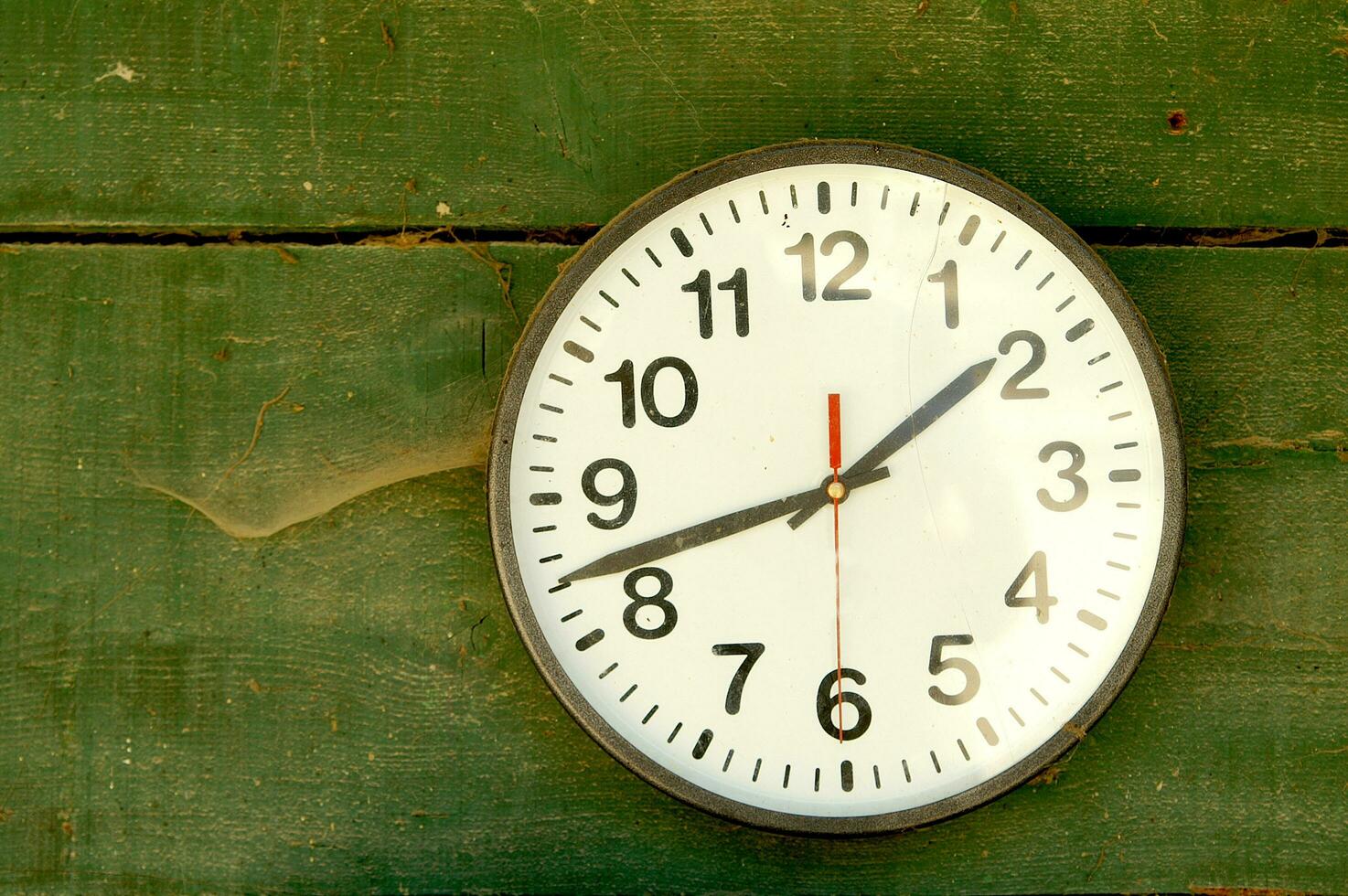 a clock on a wall photo