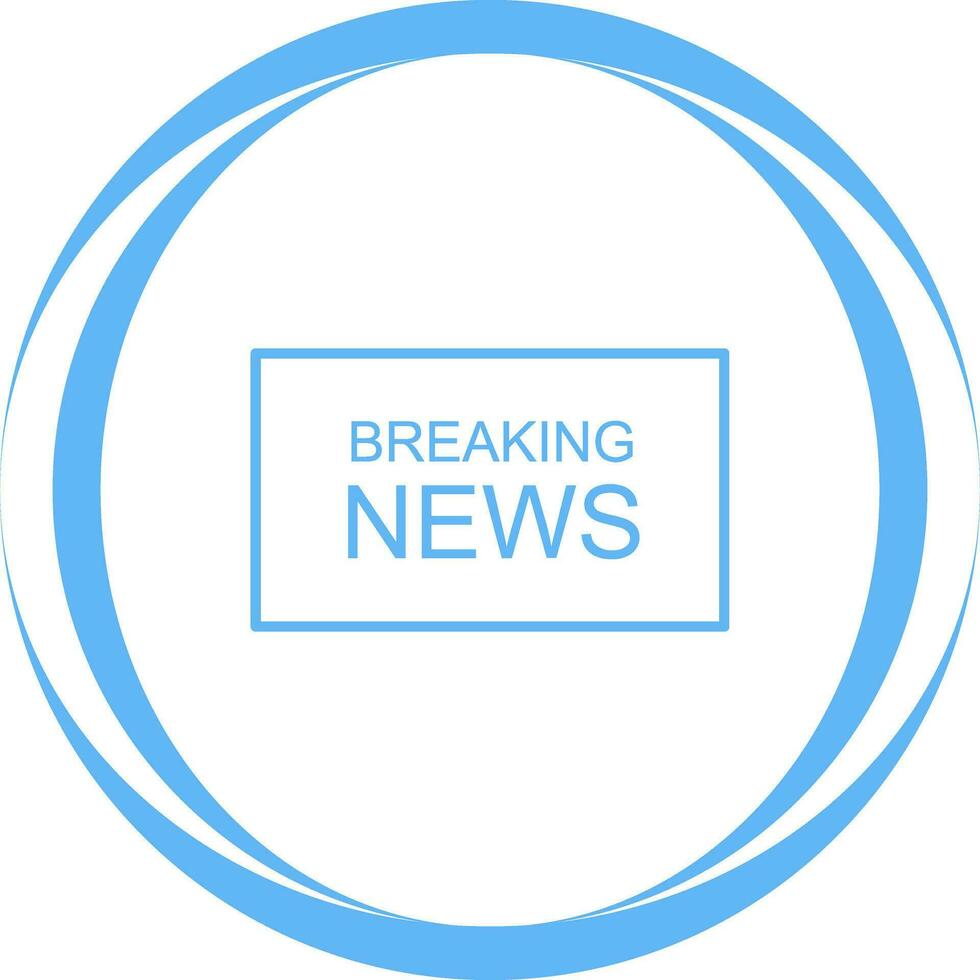 Breaking News Vector Icon