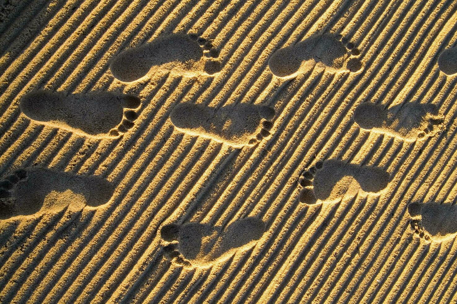 footprints in the sand photo