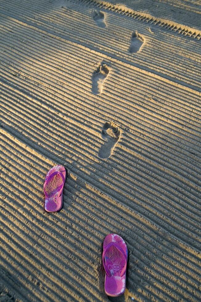 footprints in the sand photo