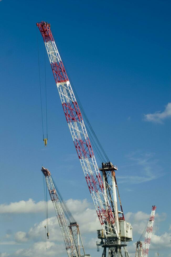 a large crane in the air photo