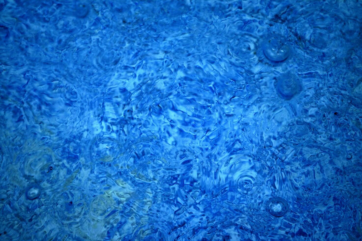 blue abstract background with water droplets photo