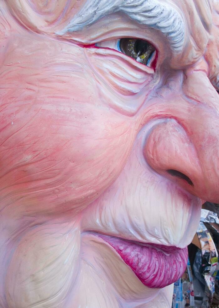 details of the masks of the carnival of Viareggio photo