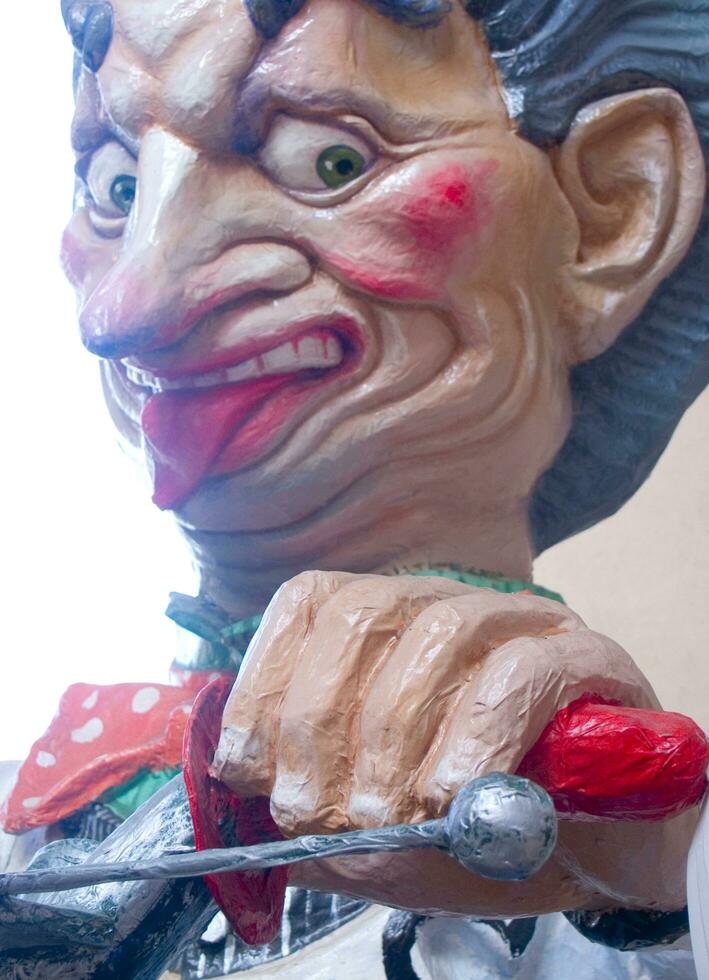 details of the masks of the carnival of Viareggio photo