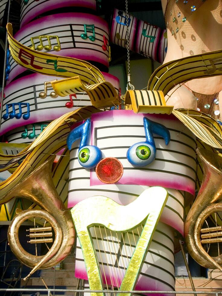 details of the masks of the carnival of Viareggio photo