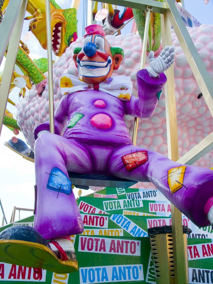 details of the masks of the carnival of Viareggio photo