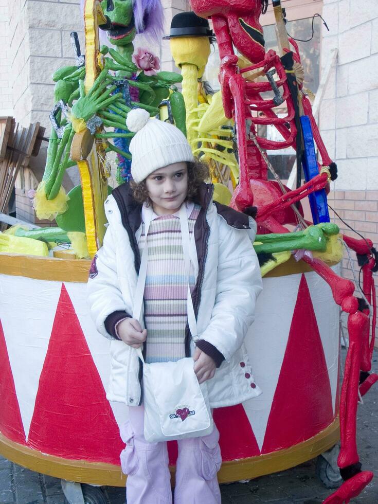 details of the masks of the carnival of Viareggio photo