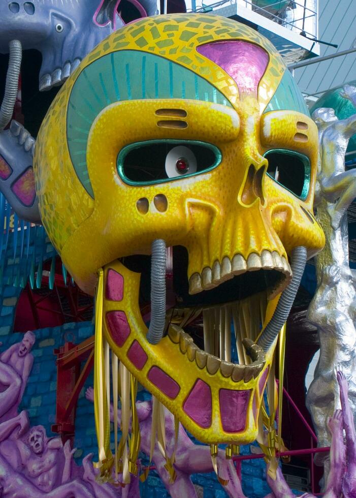 details of the masks of the carnival of Viareggio photo