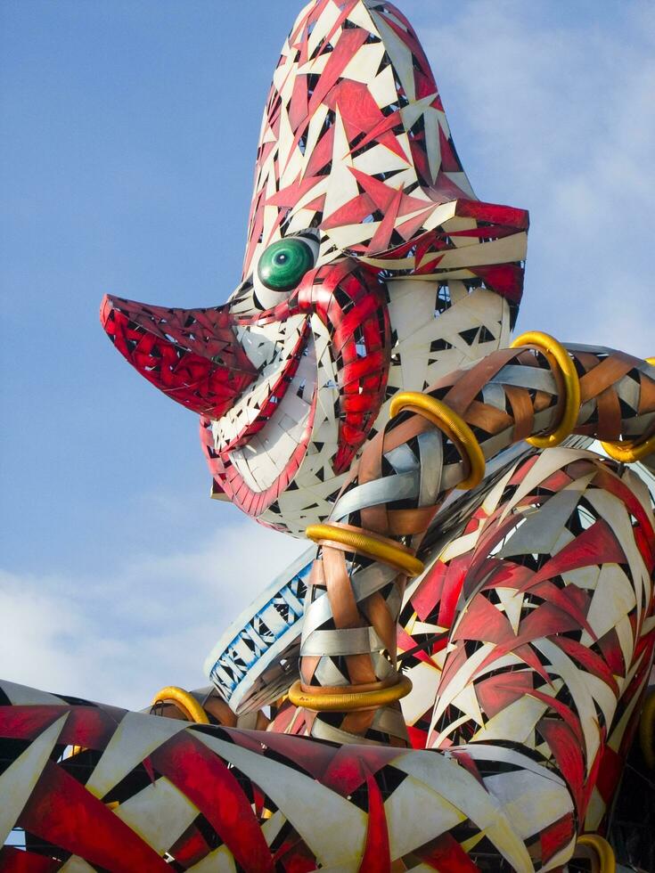 details of the masks of the carnival of Viareggio photo