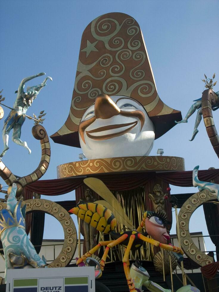details of the masks of the carnival of Viareggio photo