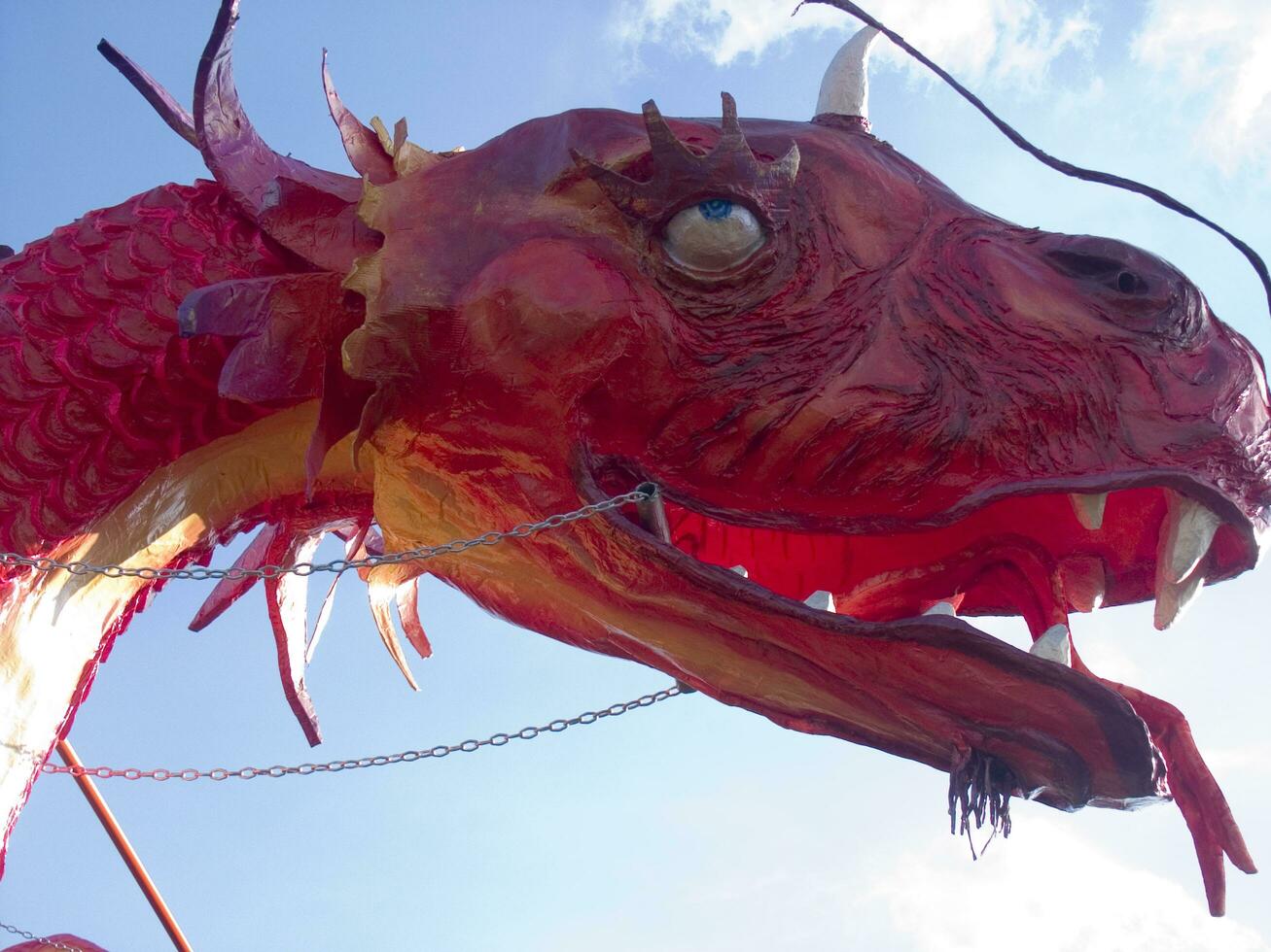 details of the masks of the carnival of Viareggio photo