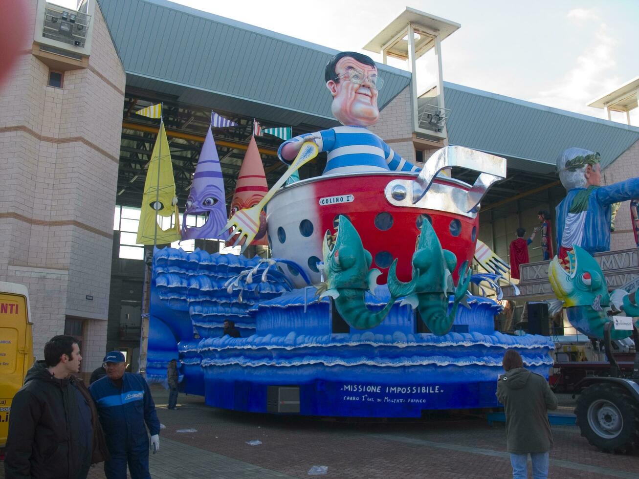 details of the masks of the carnival of Viareggio photo