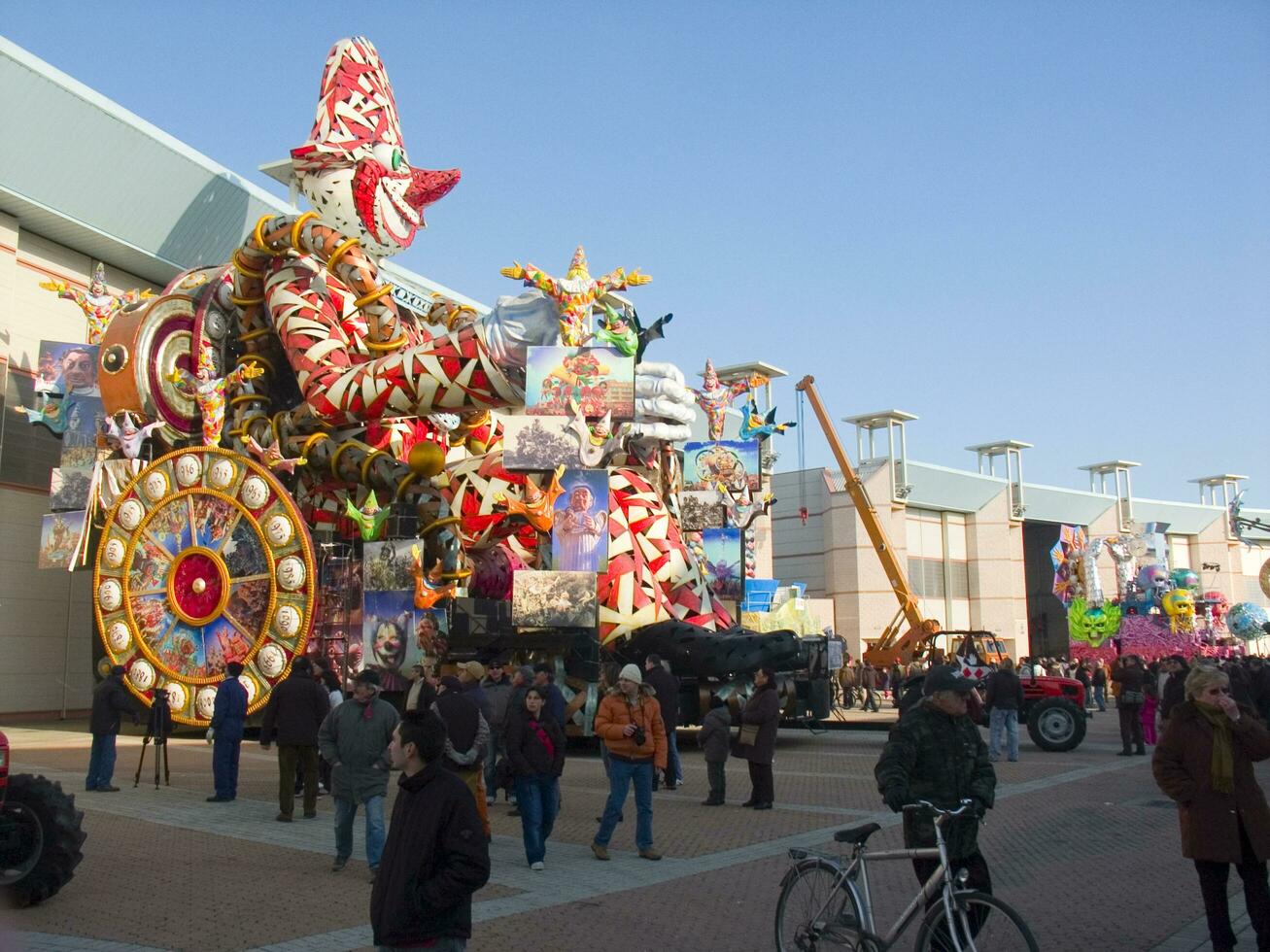 details of the masks of the carnival of Viareggio photo