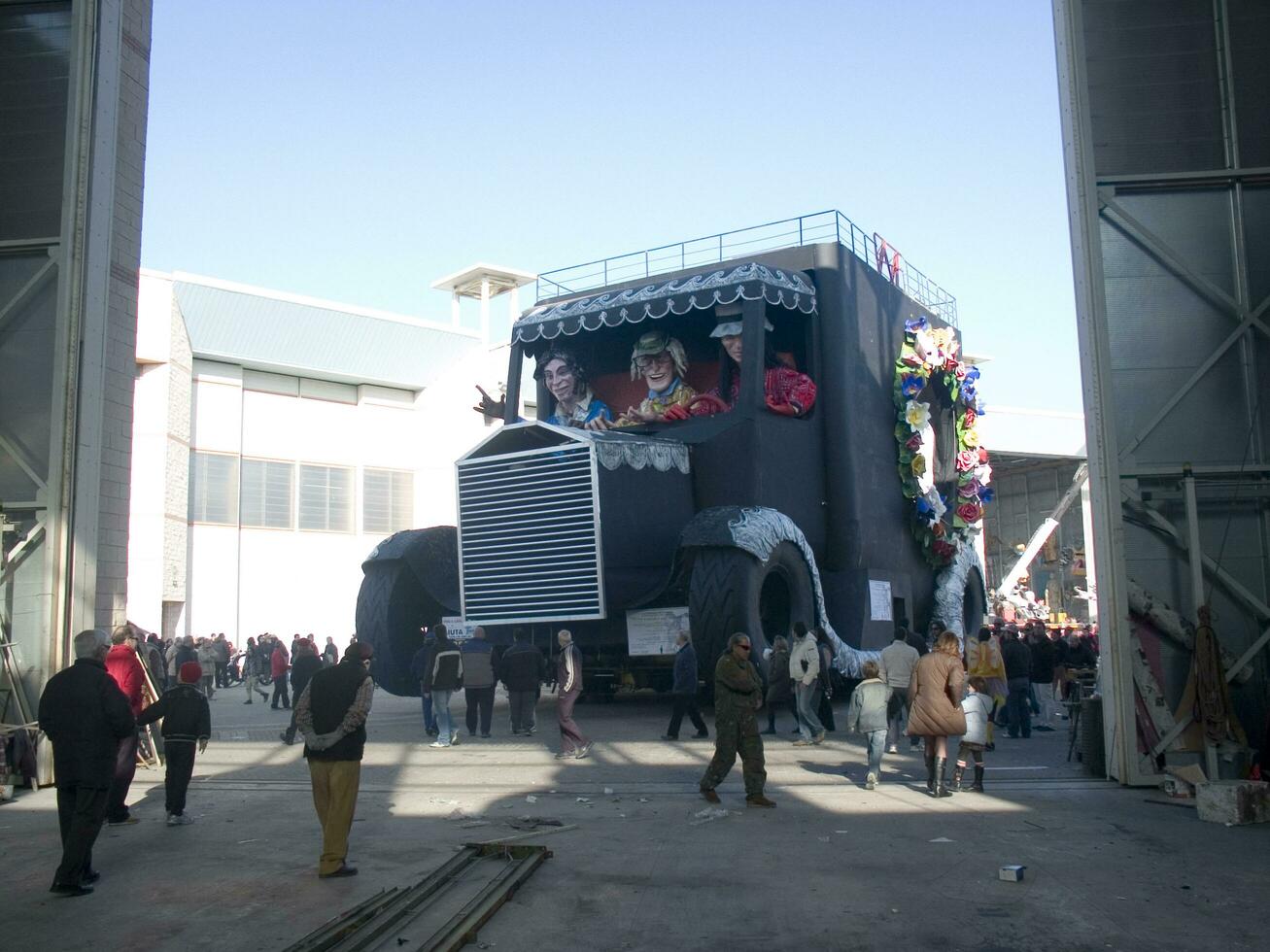 details of the masks of the carnival of Viareggio photo