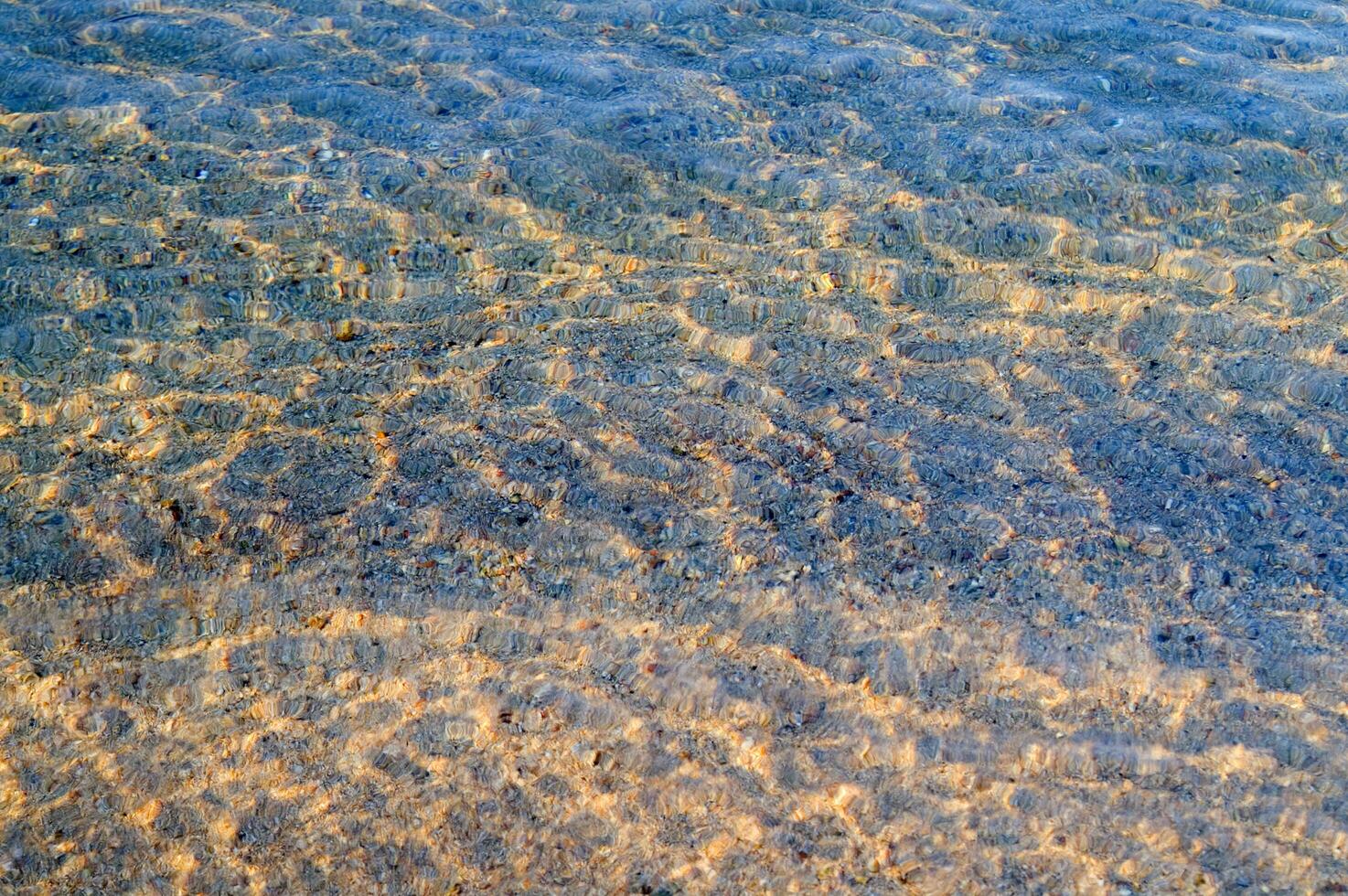 the water is clear and blue with sand photo