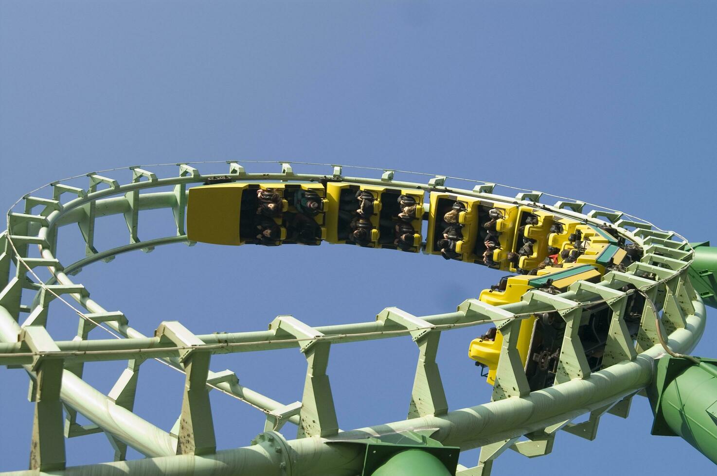 amusement park roller coaster photo