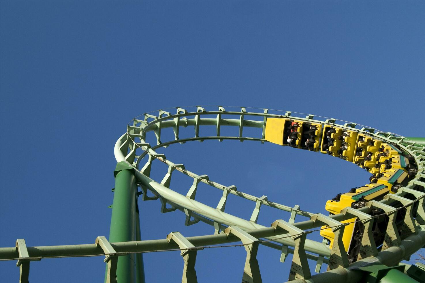 amusement park roller coaster photo