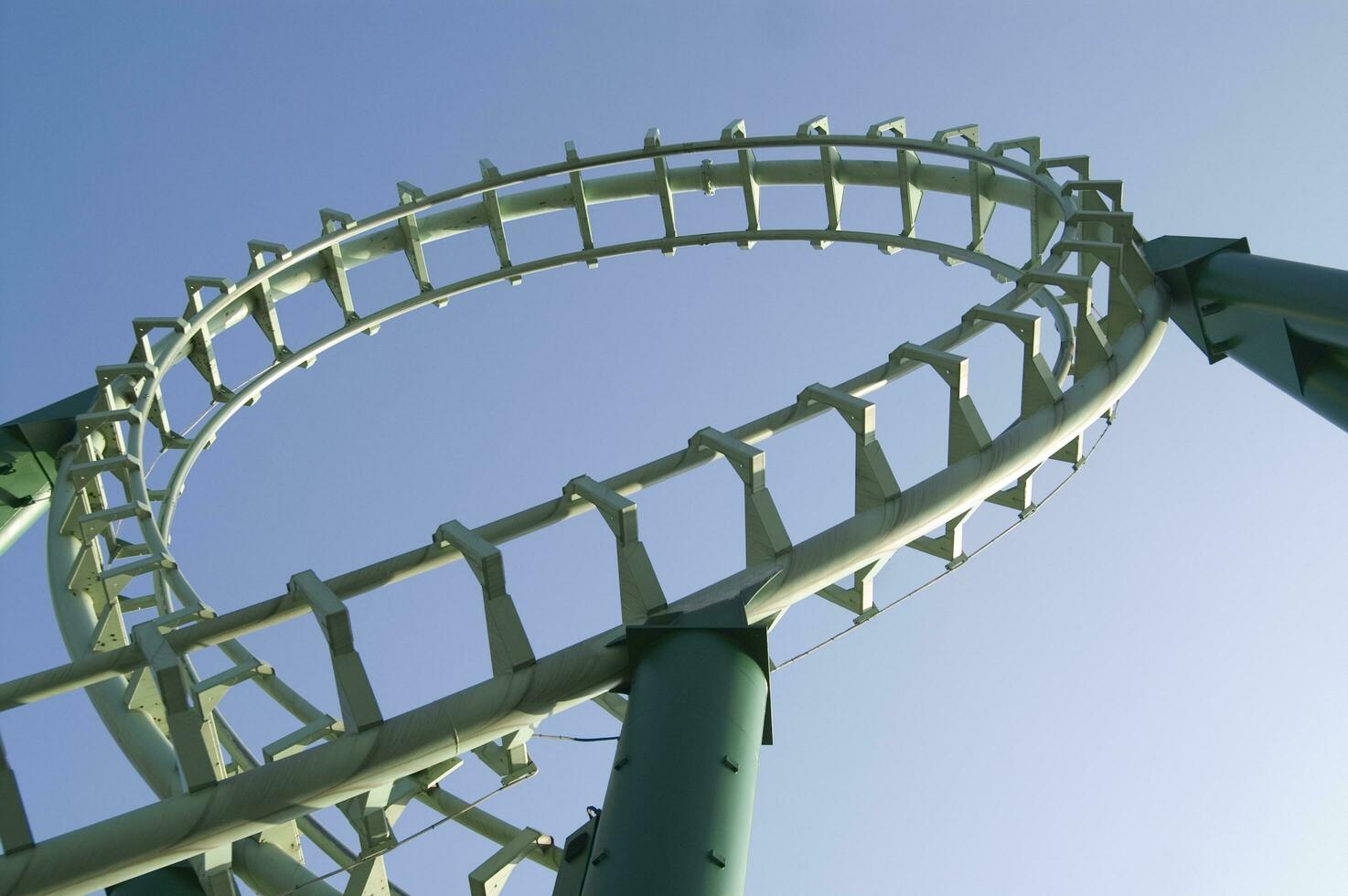 amusement park roller coaster photo