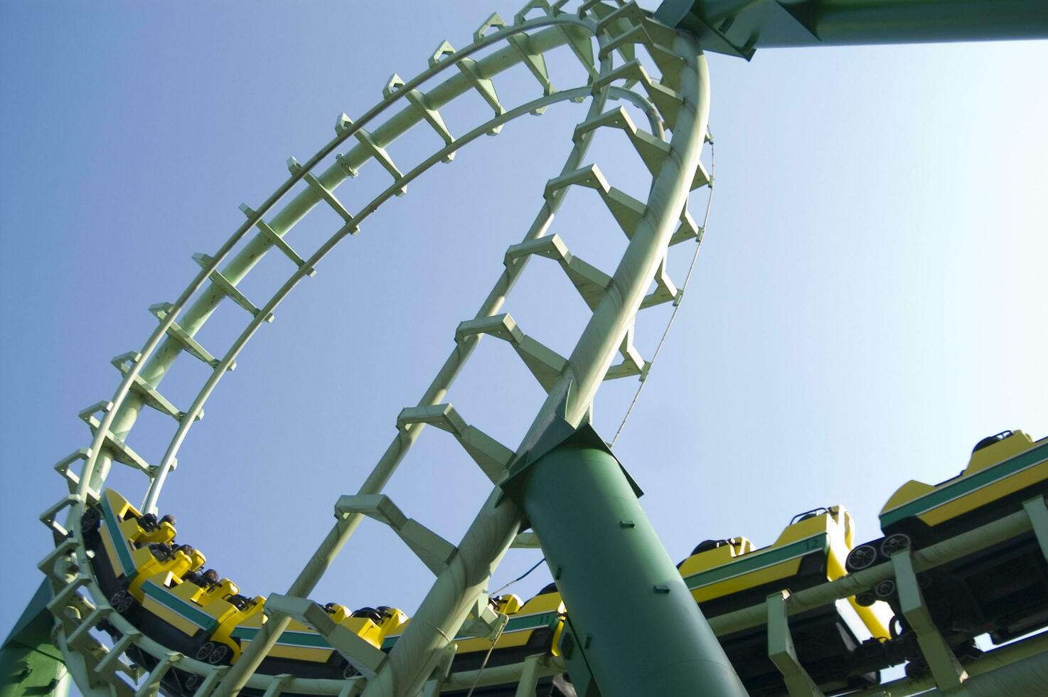 amusement park roller coaster photo