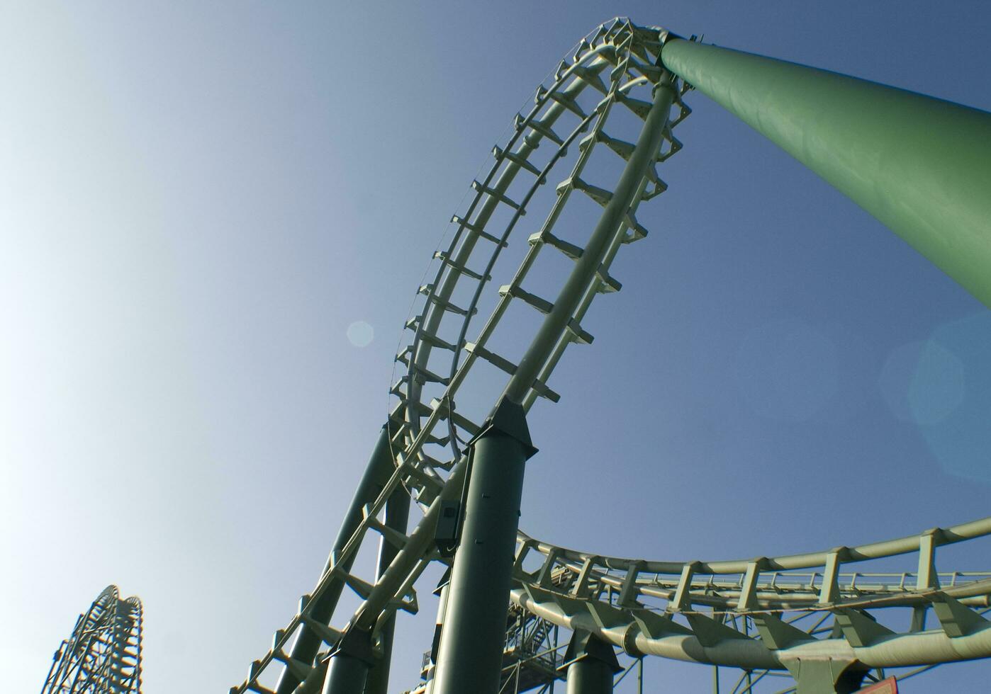 amusement park roller coaster photo