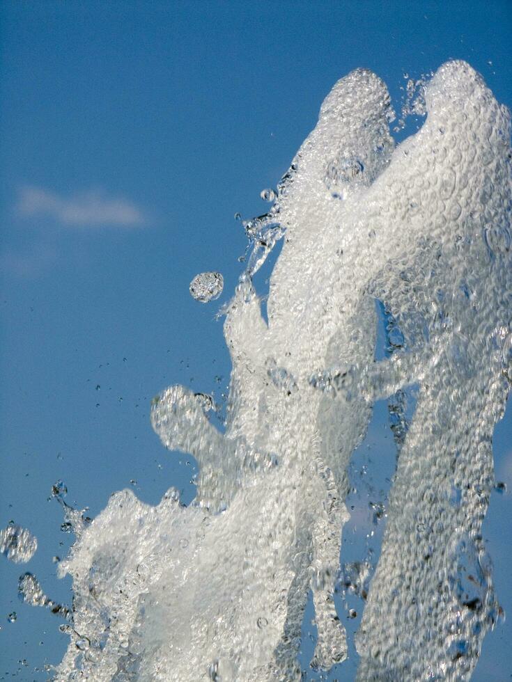 the water games of a fountain photo