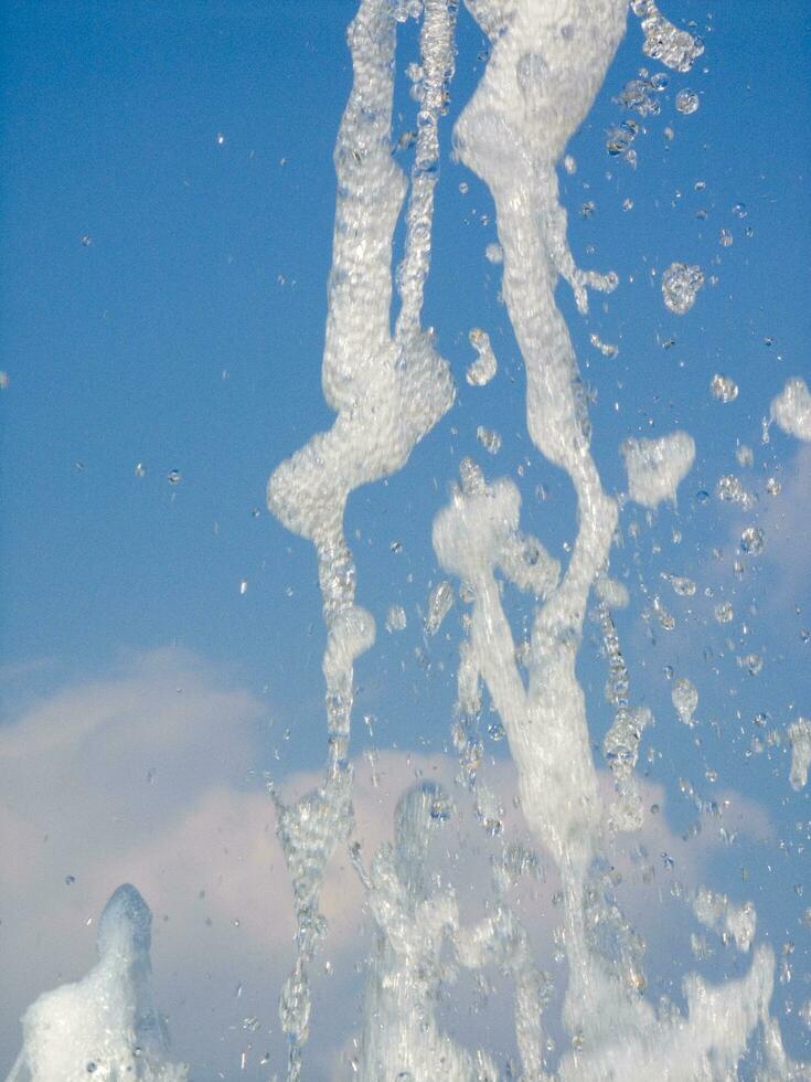 the water games of a fountain photo