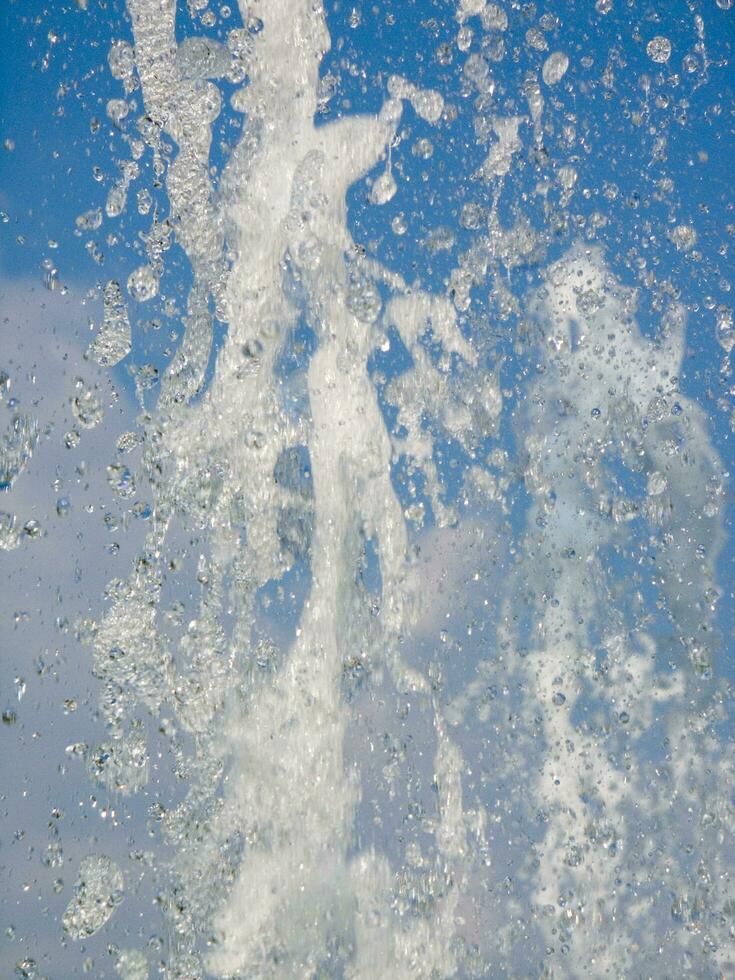 the water games of a fountain photo