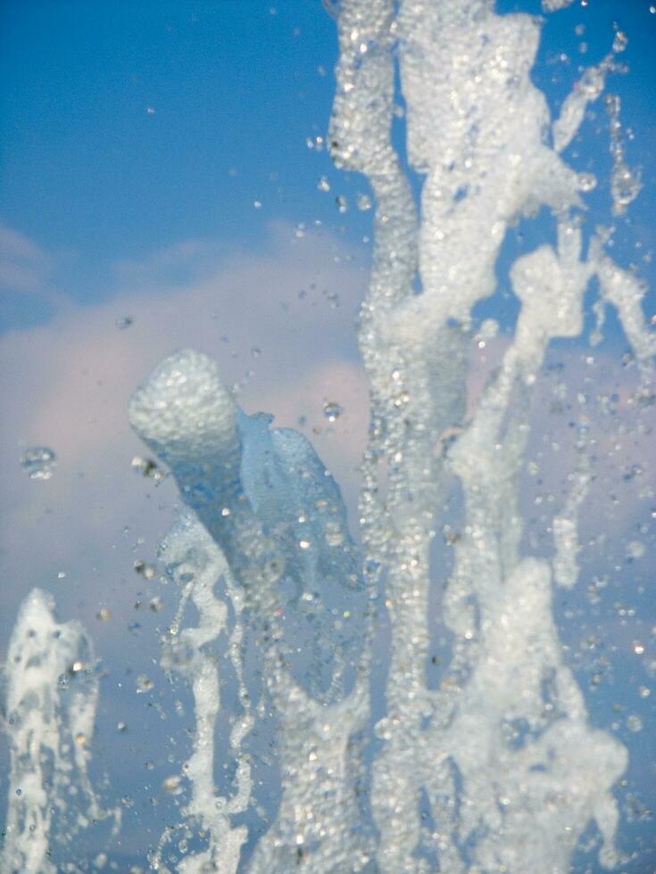 the water games of a fountain photo