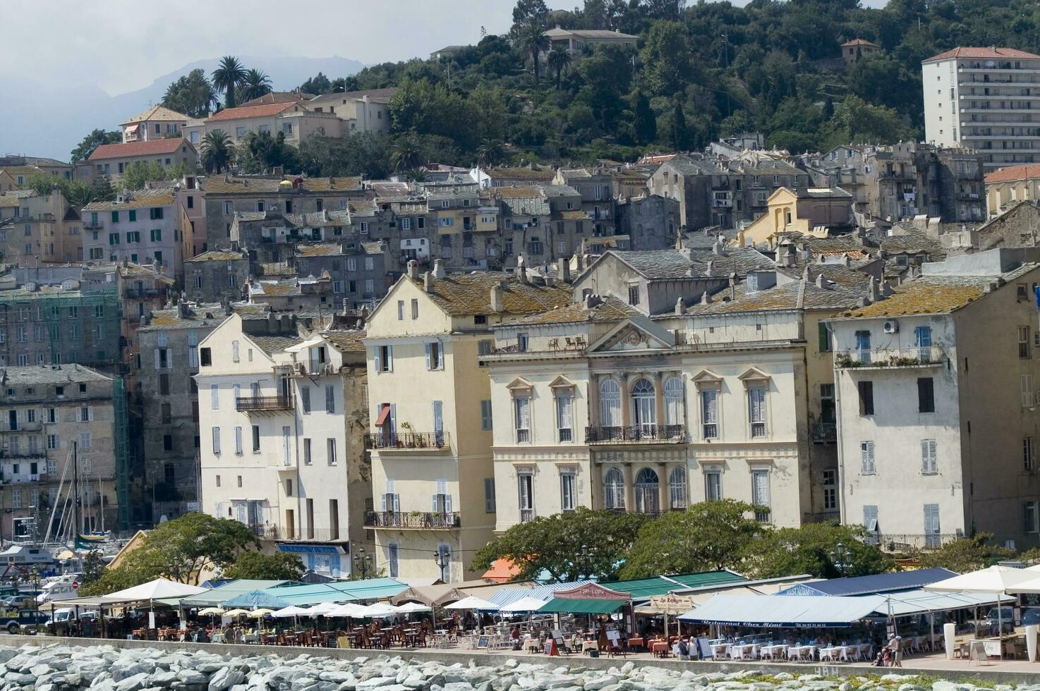 photographic view of the city of Bastia france photo