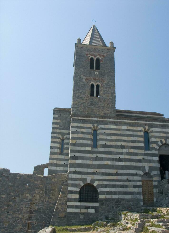the church of the seaside village of Portovenere Liguria photo