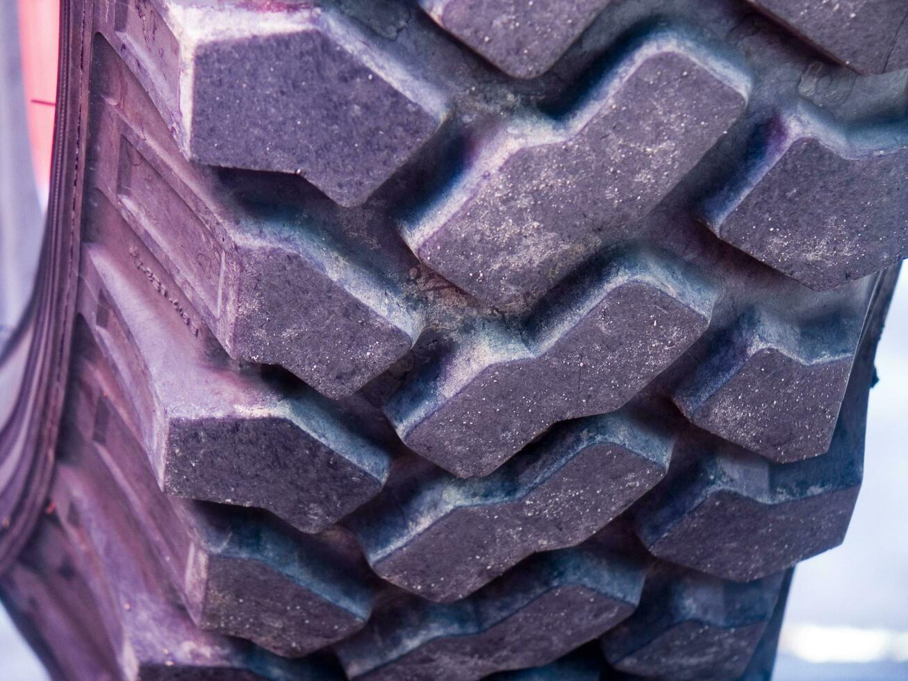 a close up of a tire on a truck photo