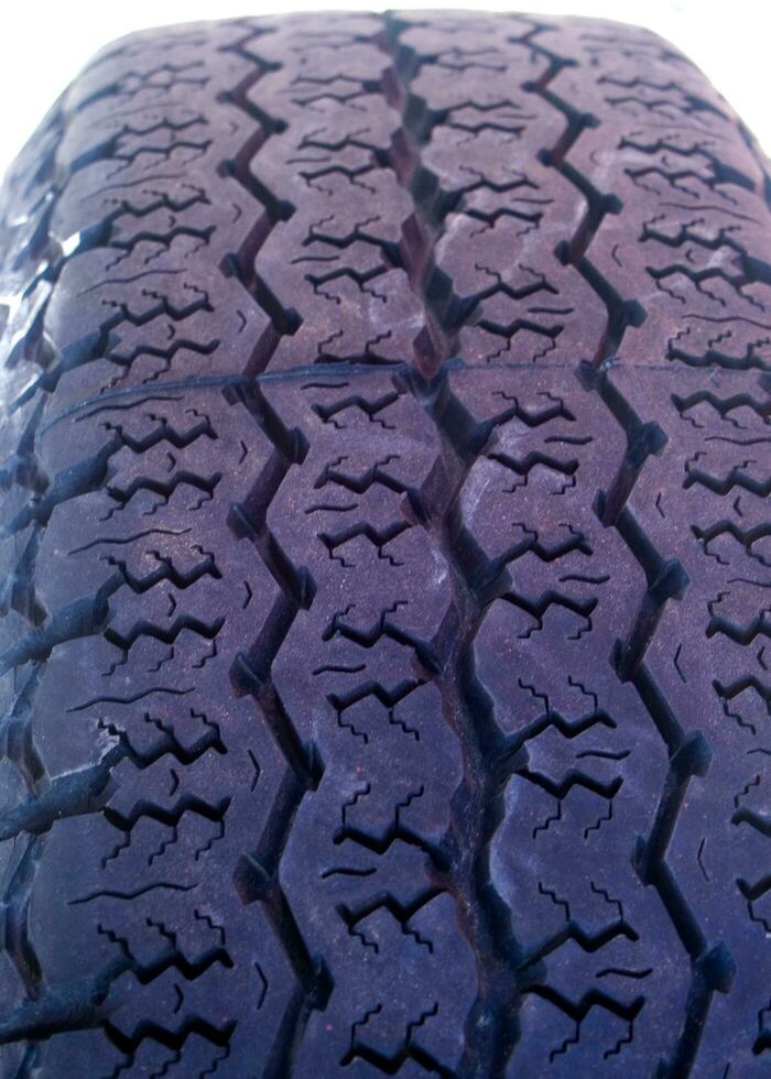 a close up of a tire on a truck photo