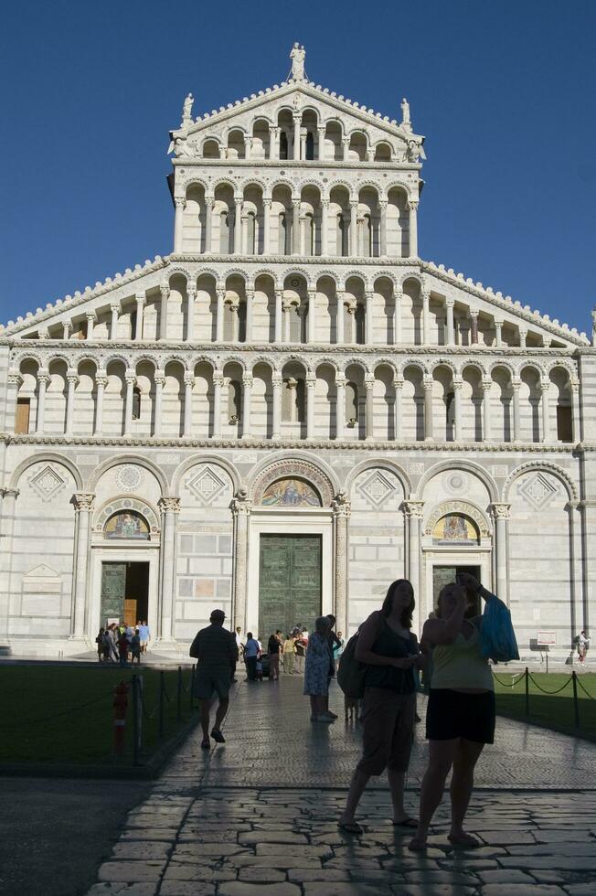Piazza dei miracoli in Pisa Italy photo