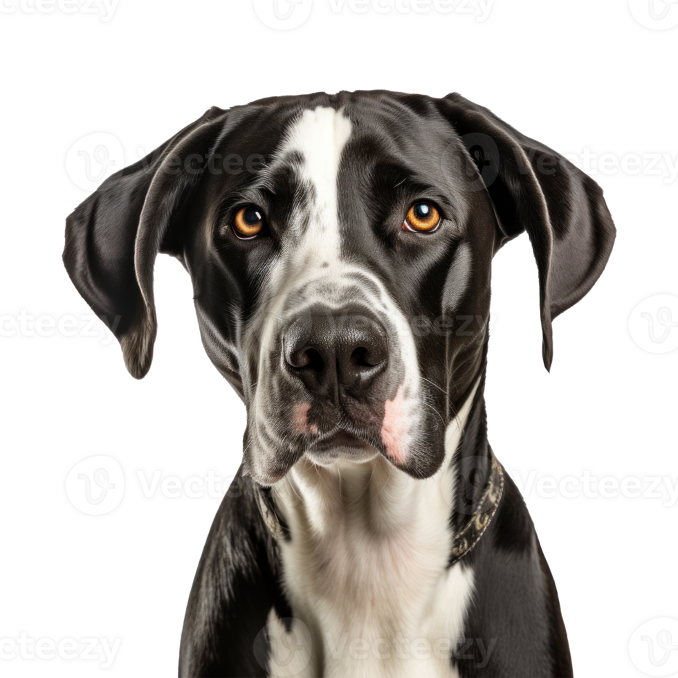 Portrait of harlequin Great Dane 27098294 PNG