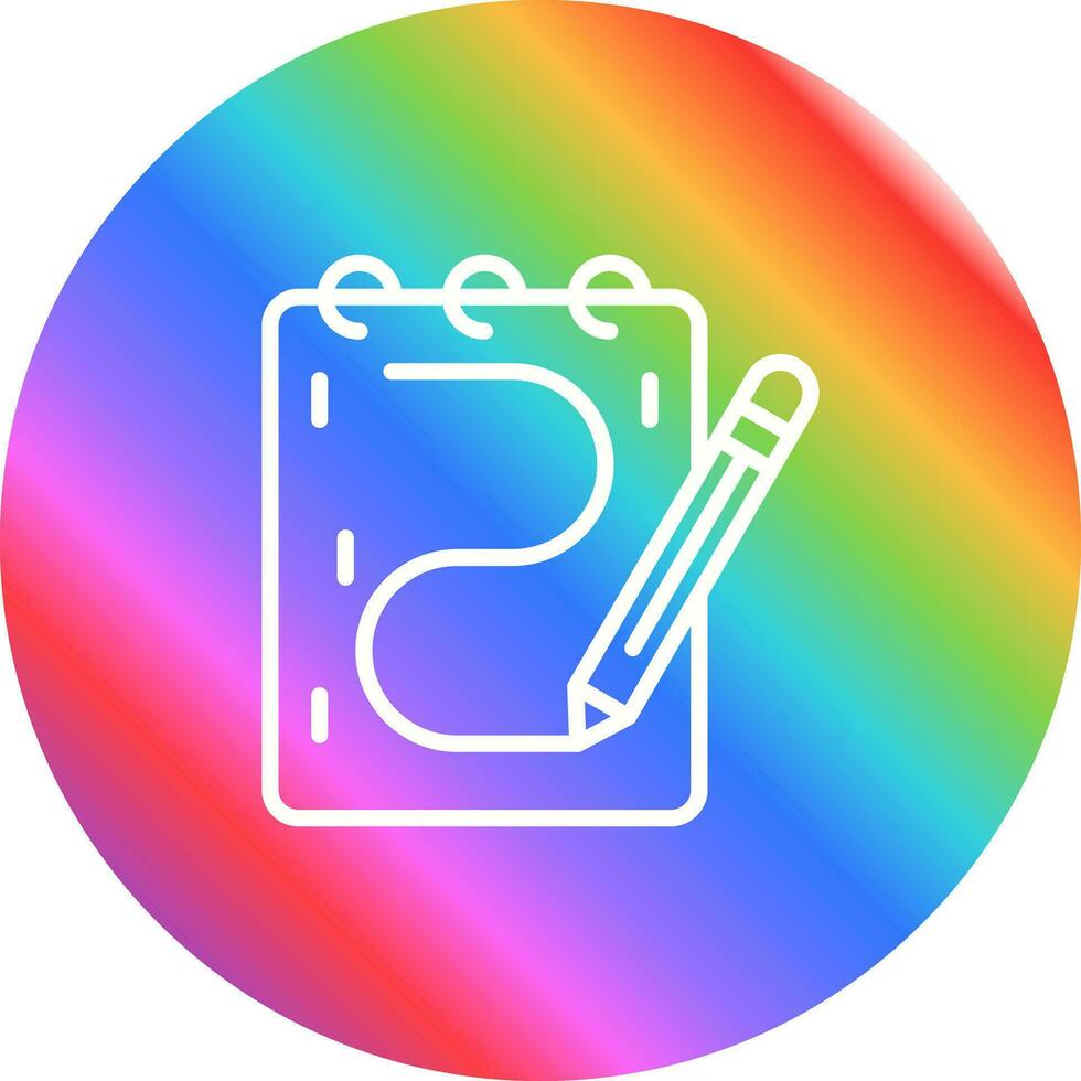 Sketching Vector Icon