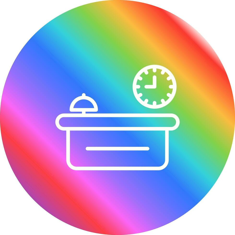 Customer Service Counter Vector Icon