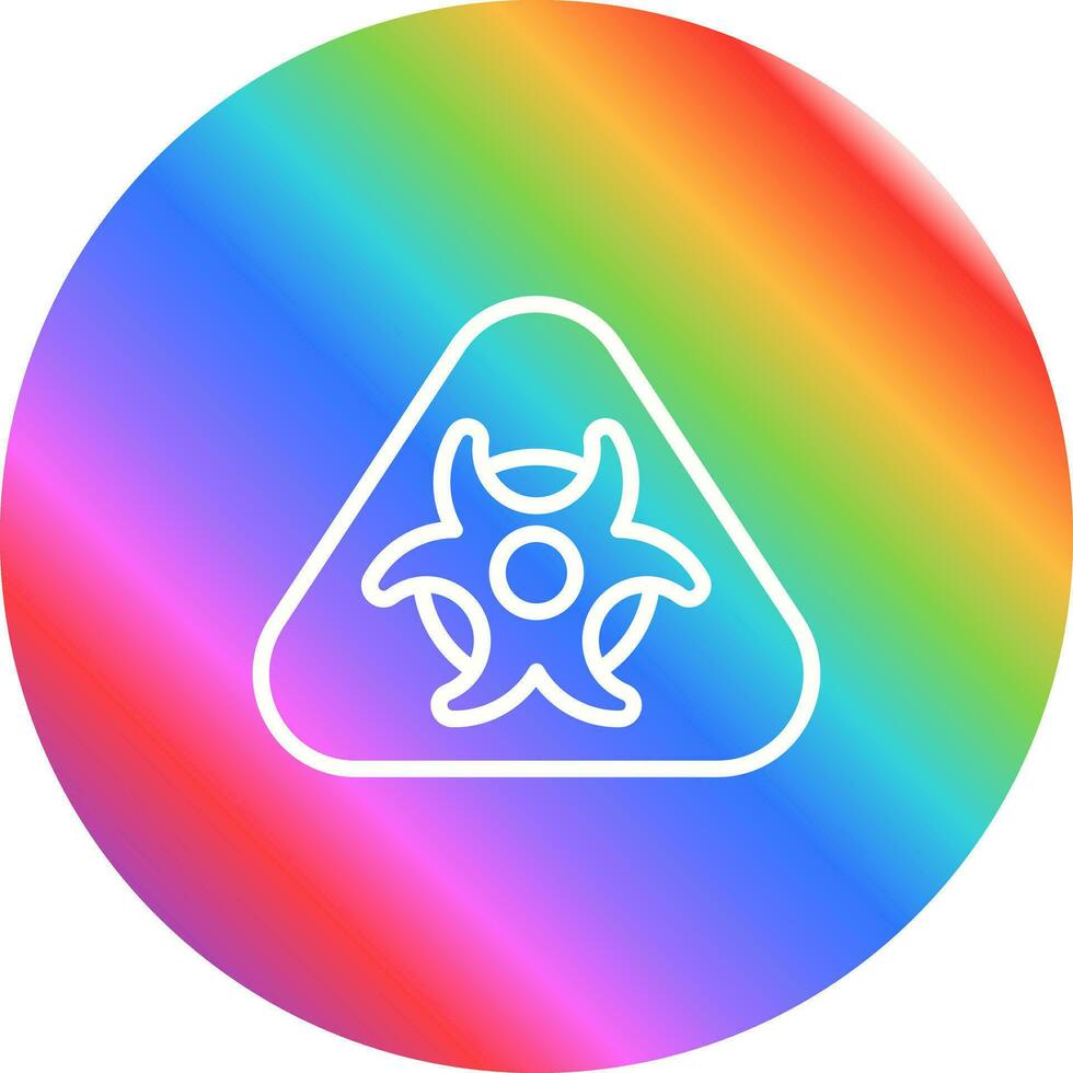 Hazardous materials symbol Vector Icon