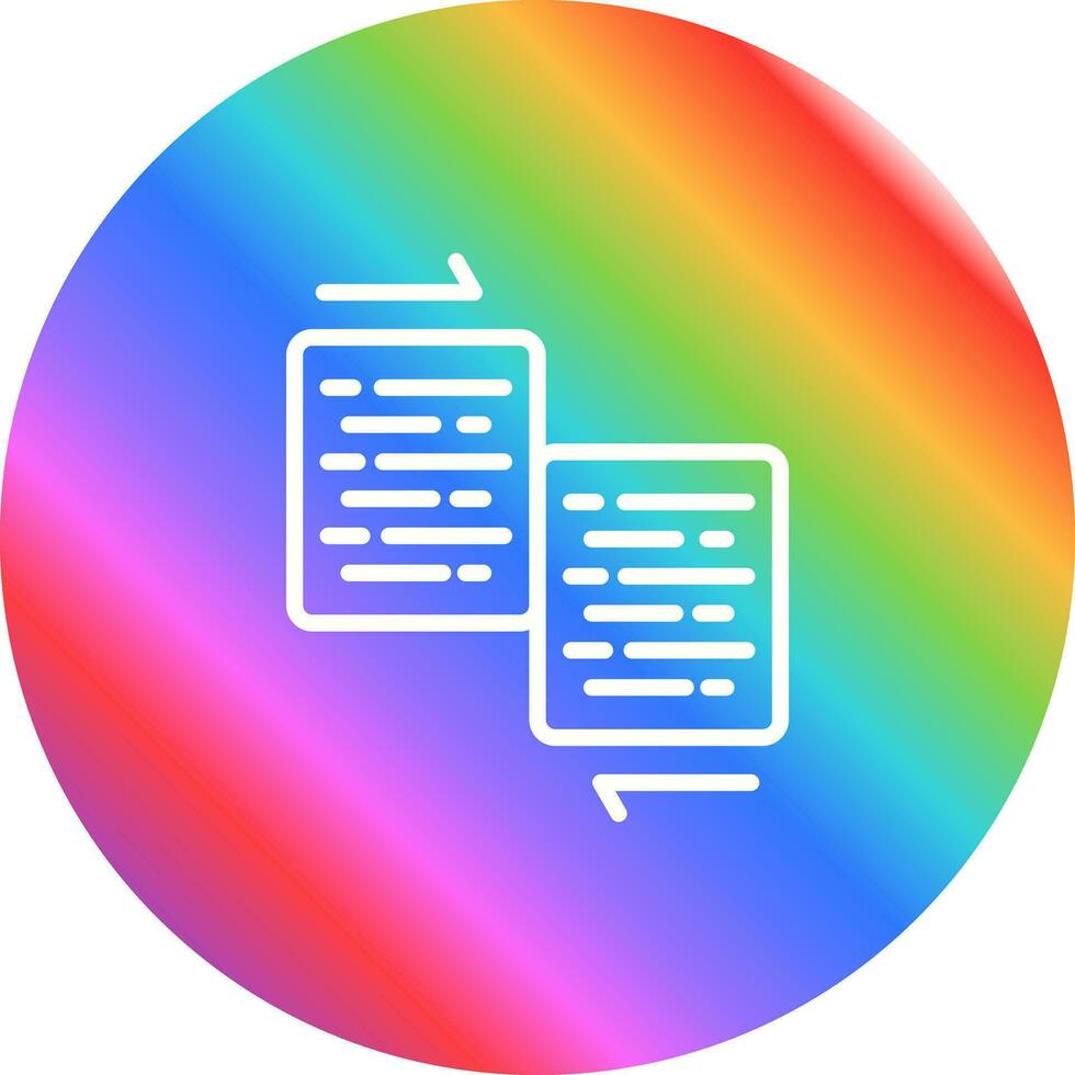 Document Merge Vector Icon