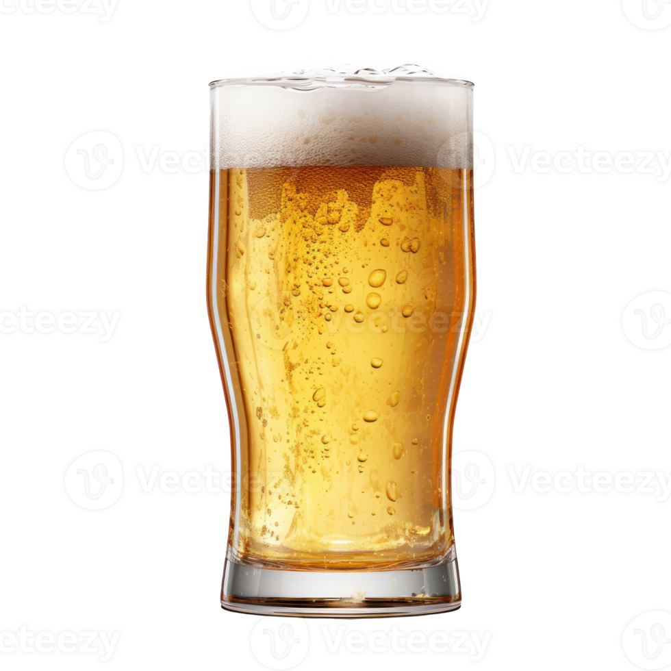 Glass of beer isolated png