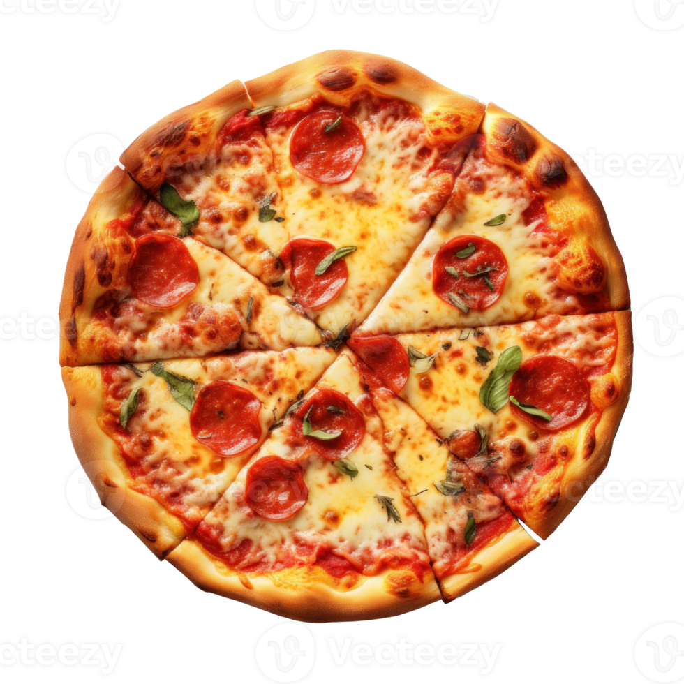 Delicious pizza isolated png
