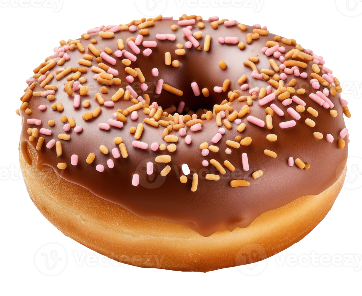 Chocolate donut isolated 27098529 PNG