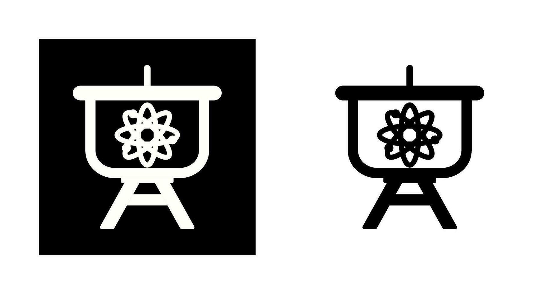 Atom Presentation Vector Icon