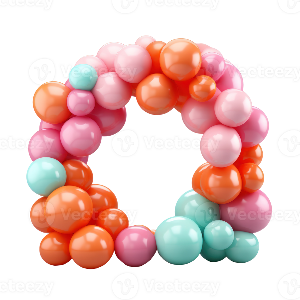 Balloon arch isolated png